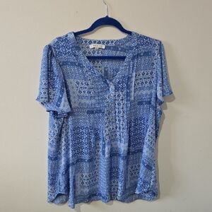 Ladies Rose & Olive 1X Top